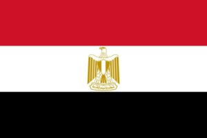 Ägyptisch lernen Flagge Ägypten