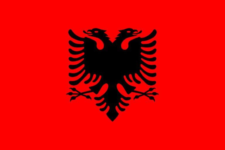 Albanisch lernen Flagge Albanien
