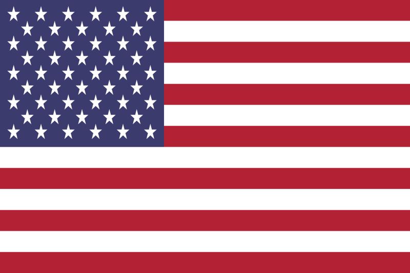 Amerikanisch lernen Flagge USA