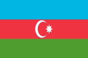 Aserbaidschanisch lernen Flagge Aserbaidschan