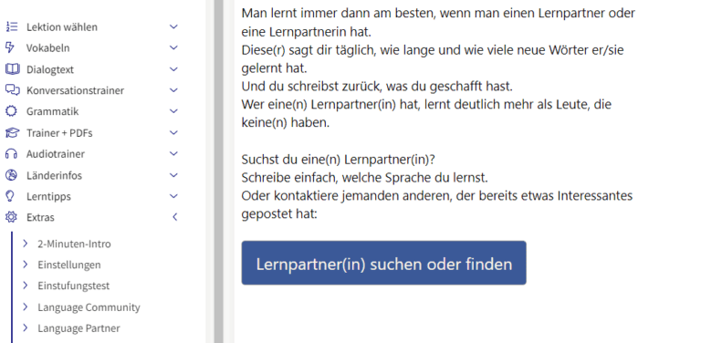 Brasilianisch lernen auf wunschsprache.de und Lernpartner finden