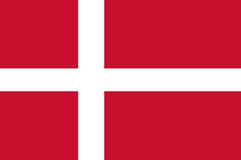 Dänisch lernen Flagge Dänemark klein