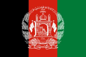 Dari lernen Flagge Afghanistan