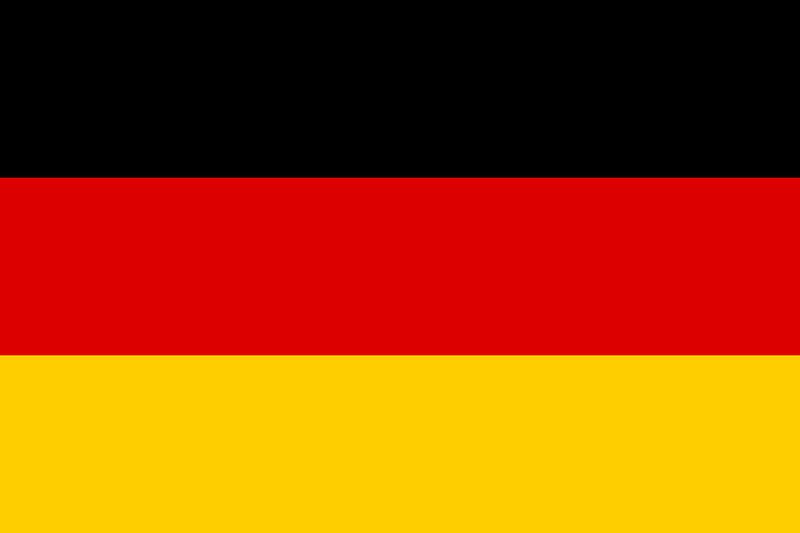 Deutsch lernen Flagge Deutschland