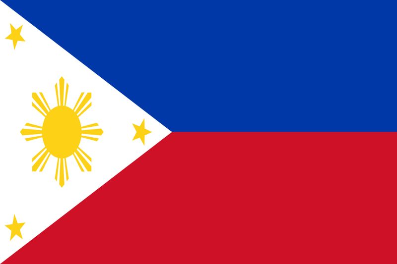 Filipino lernen Flagge Philippinen