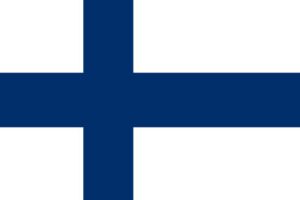 Finnisch lernen Flagge Finnland