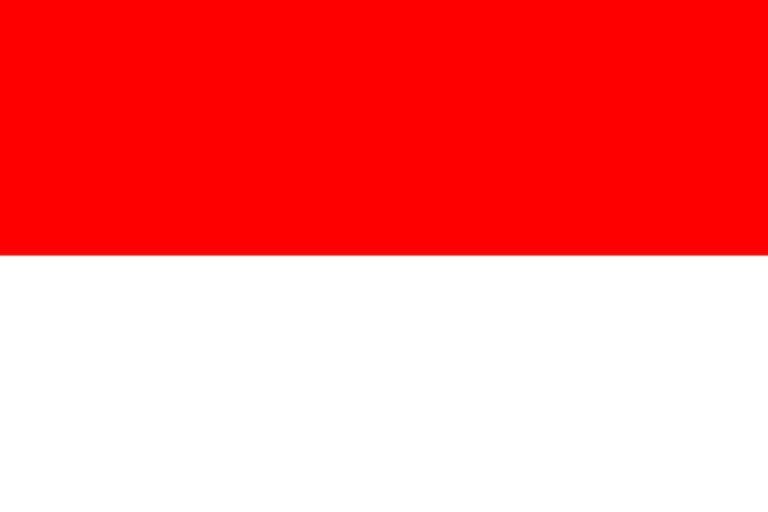 Indonesisch lernen Flagge Indonesien