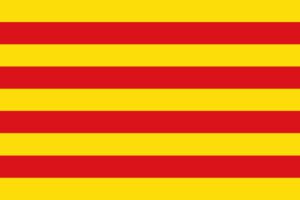 Katalanisch lernen Flagge Katalonien