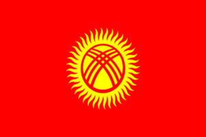 Kirgisisc lernen Flagge Kirgisistan