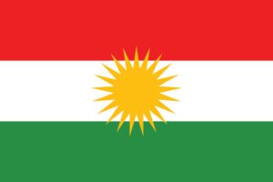 Kurdisch lernen Flagge Kurdistan