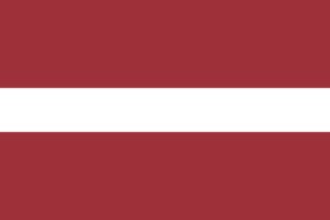 Lettisch lernen Flagge Lettland