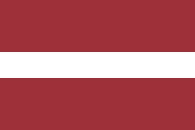 Lettisch lernen Flagge Lettland