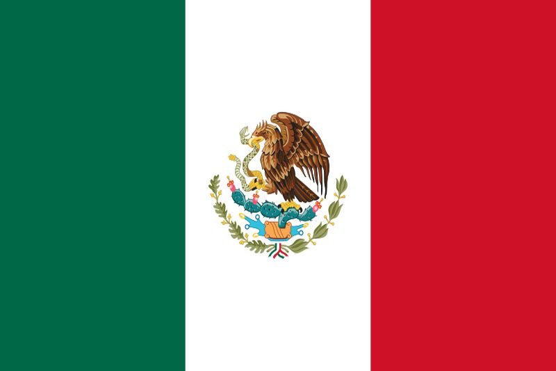 Mexikanisch lernen Flagge Mexiko