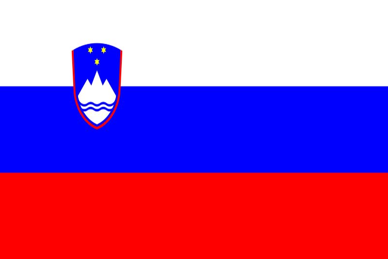 Slowenisch lernen Flagge Slowenien