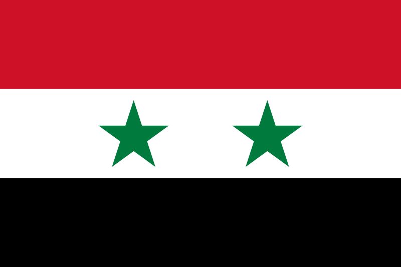 Syrisch lernen Flagge Syrien