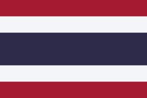 Thai lernen Flagge Thailand