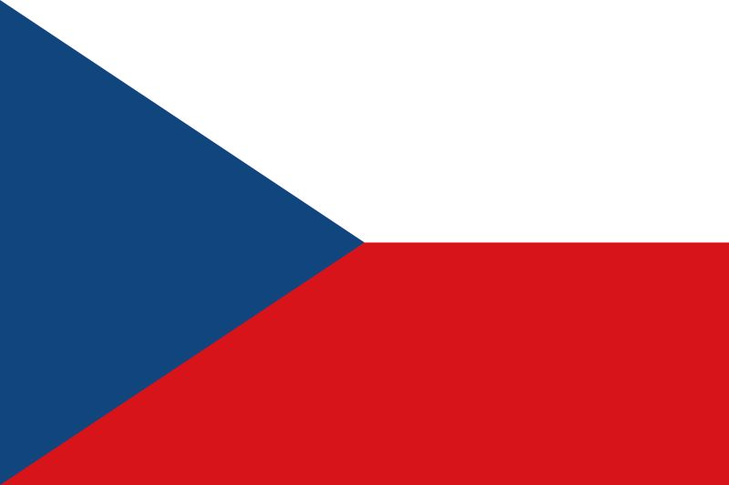 Tschechisch lernen Flagge Tschechien