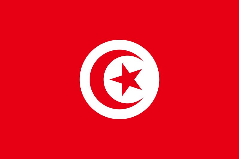 Tunesisch lernen Flagge Tunesien