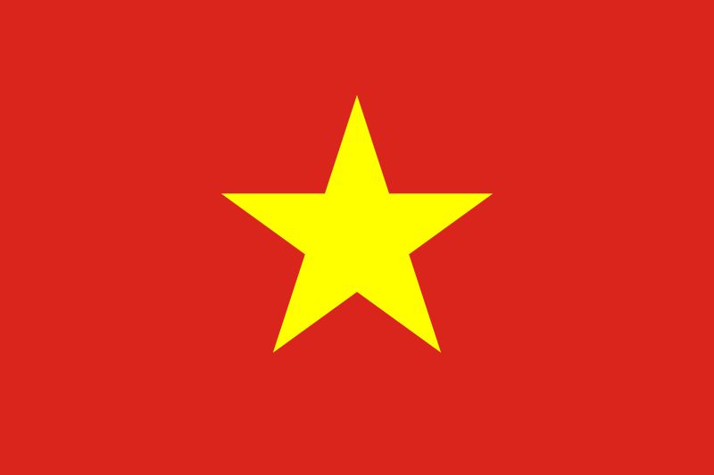 Vietnamesisch lernen Flagge Vietnam