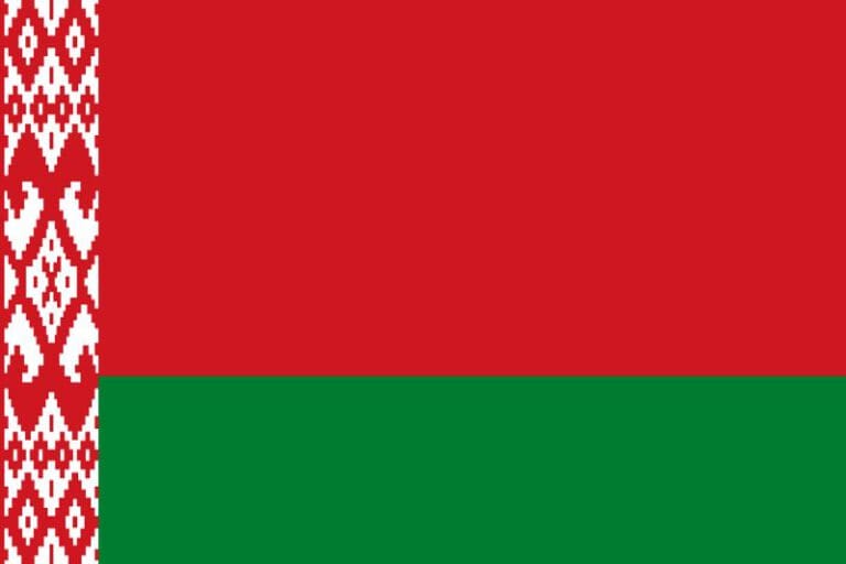 Weißrussisch (Belarussich) lernen Flagge Belarus Weißrussland