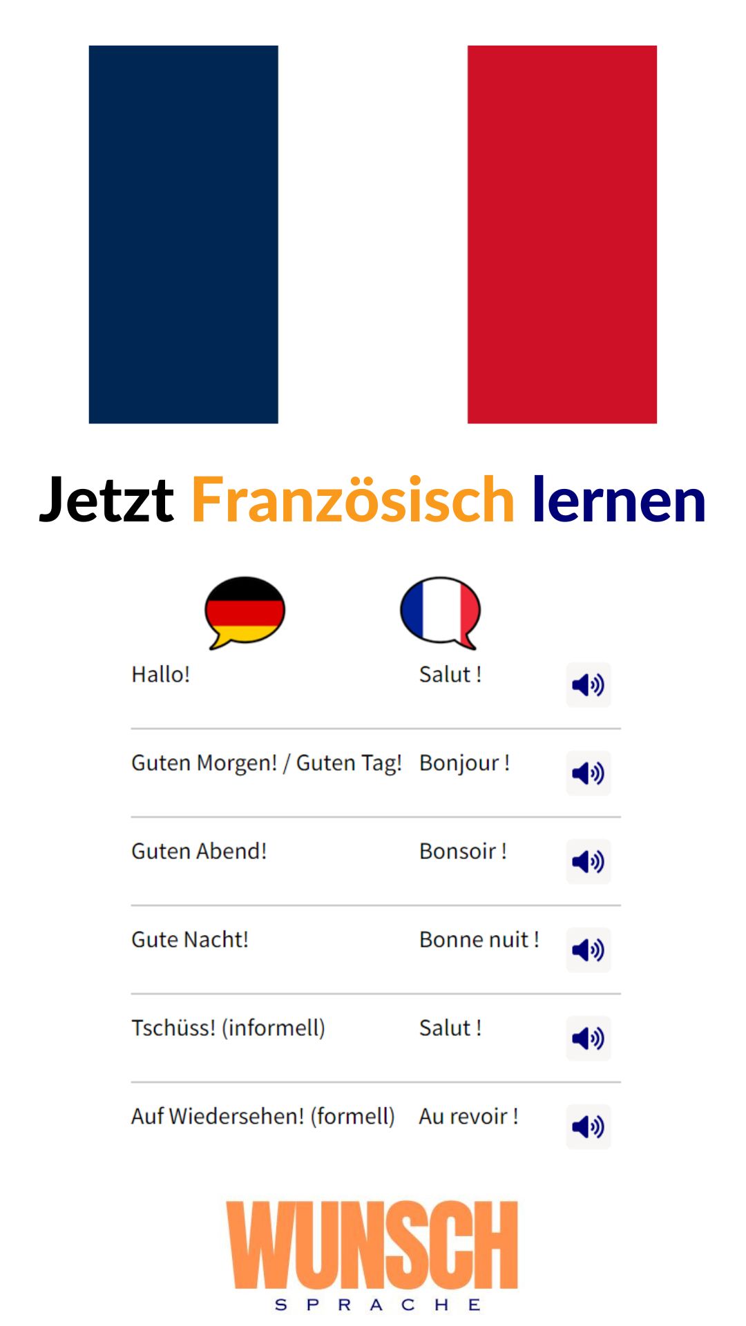 Französisch lernen wunschsprache.de