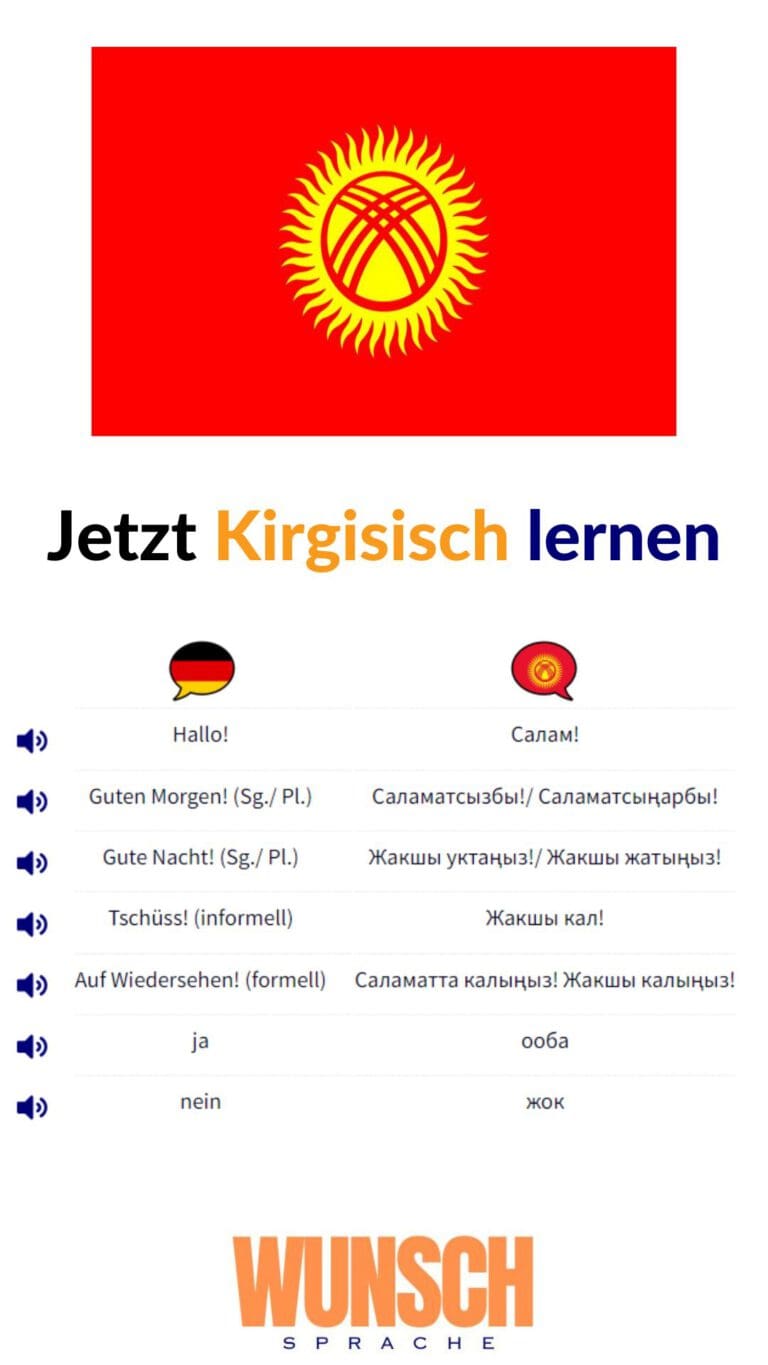 Kirgisisch lernen wunschsprache.de
