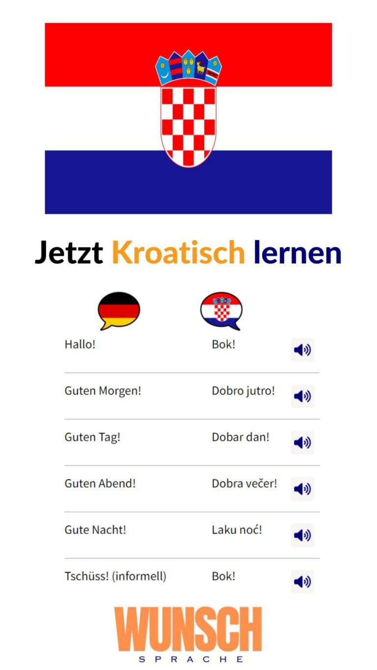 Kroatisch lernen - wunschsprache.de