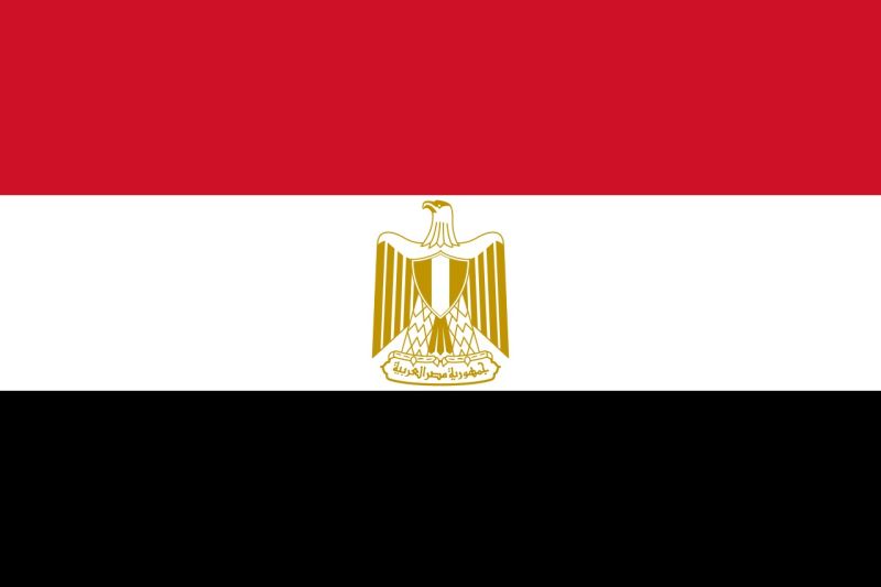 Deutsch lernen auf Ägyptisch Flagge Ägypten
