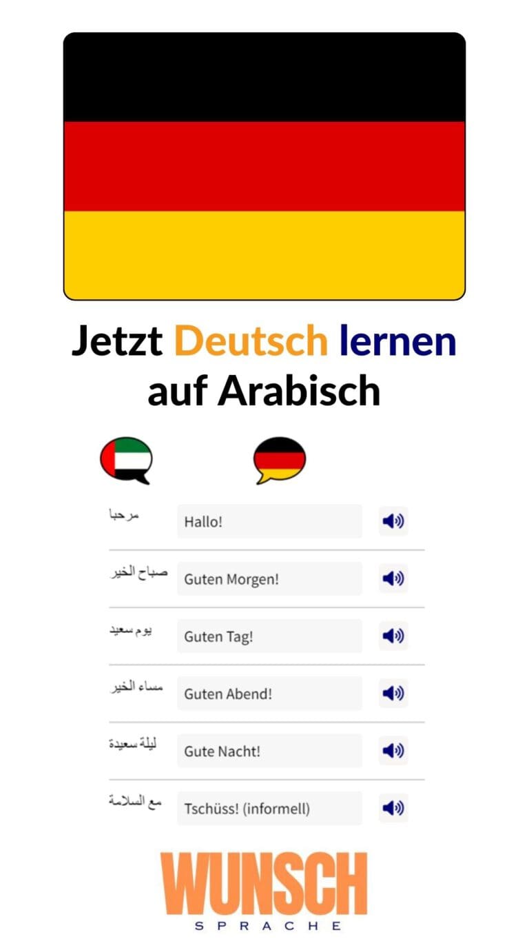 Deutsch lernen auf Arabisch auf Pinterest merken