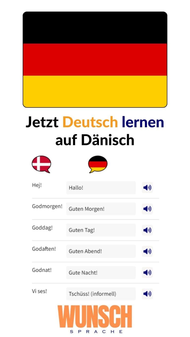 Deutsch lernen auf Dänisch auf Pinterest merken