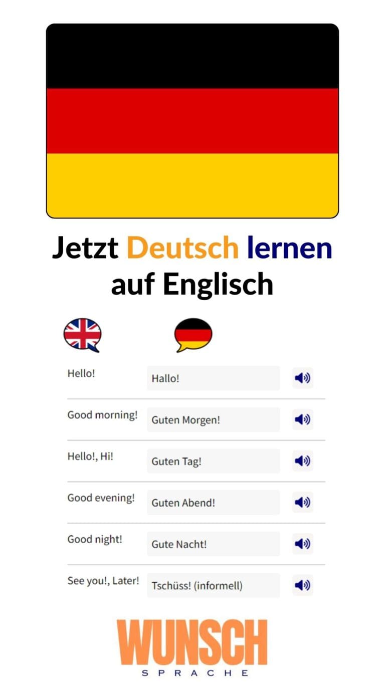 Deutsch lernen auf Englisch auf Pinterest merken