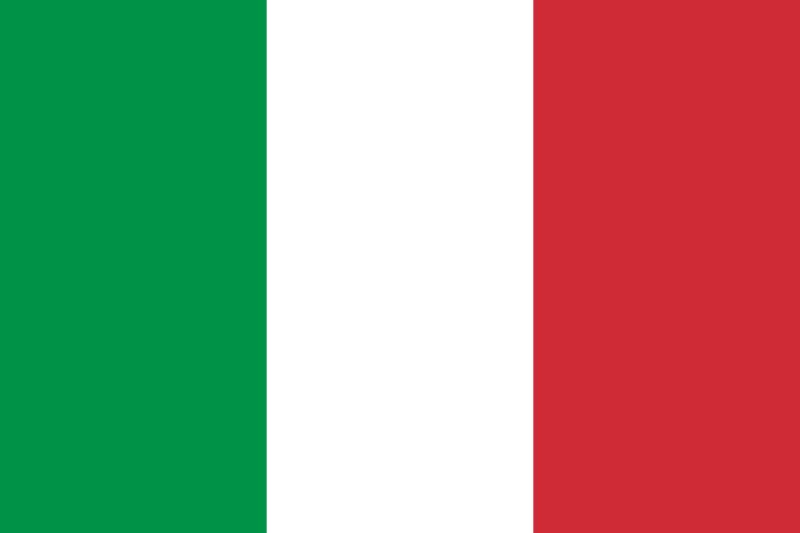 Deutsch lernen auf Italienisch Flagge Italien