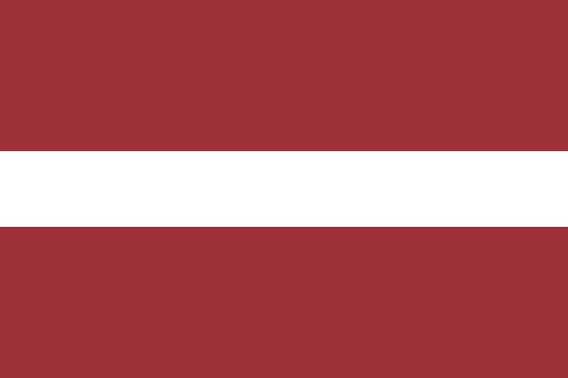 Deutsch lernen auf Lettisch Flagge Lettland