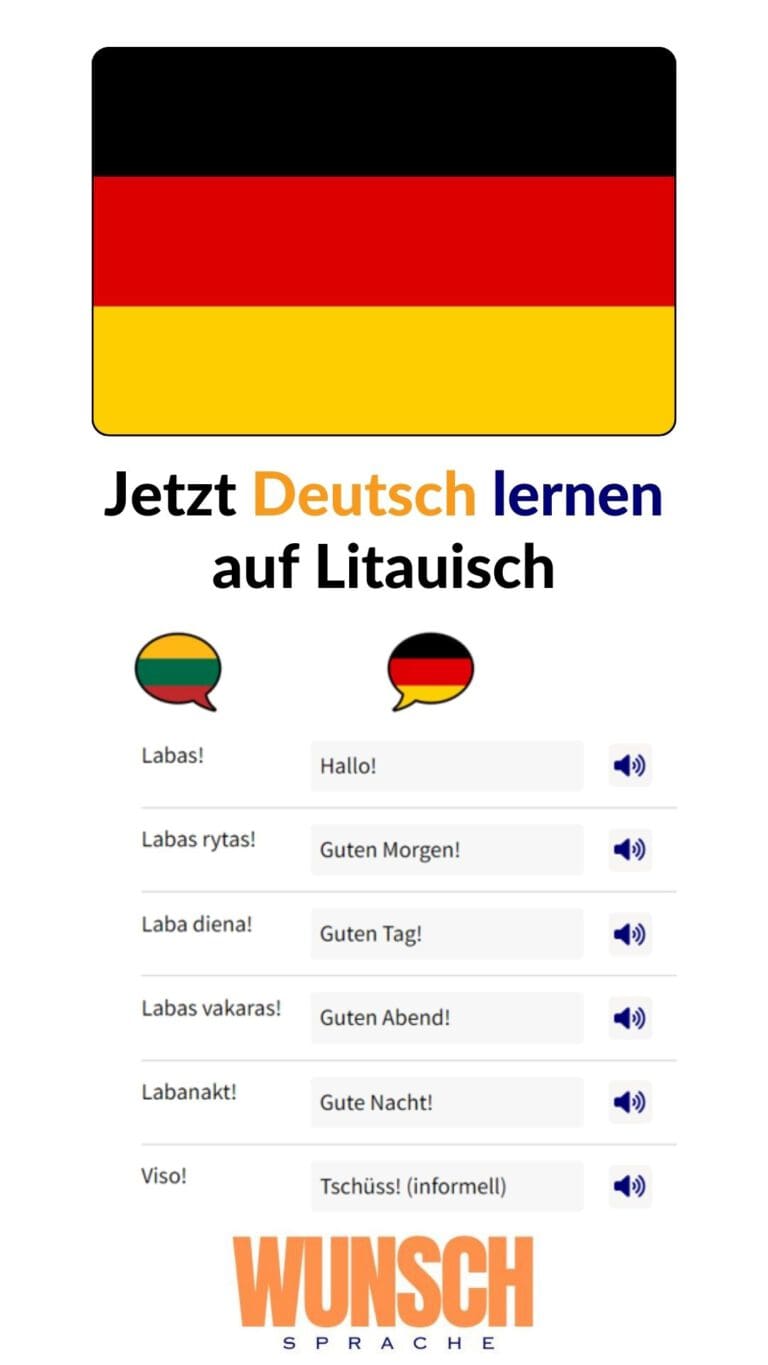 Deutsch lernen auf Litauisch auf Pinterest merken