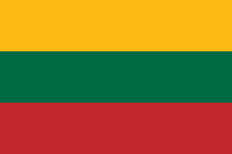 Deutsch lernen auf Litauisch Flagge Litauen