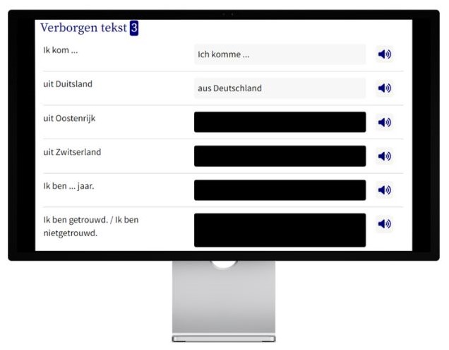 Deutsch lernen auf Niederländisch mit Konversationstrainer auf wunschsprache.de Desktop