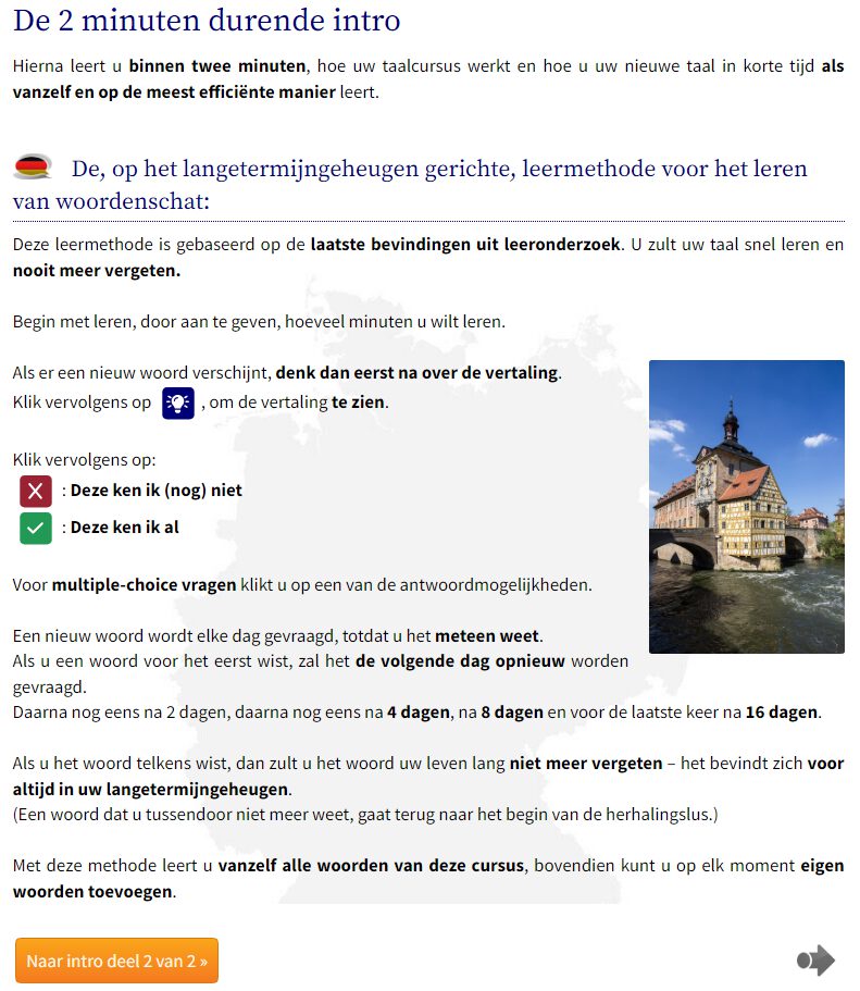 Deutsch lernen auf Niederländisch Intro