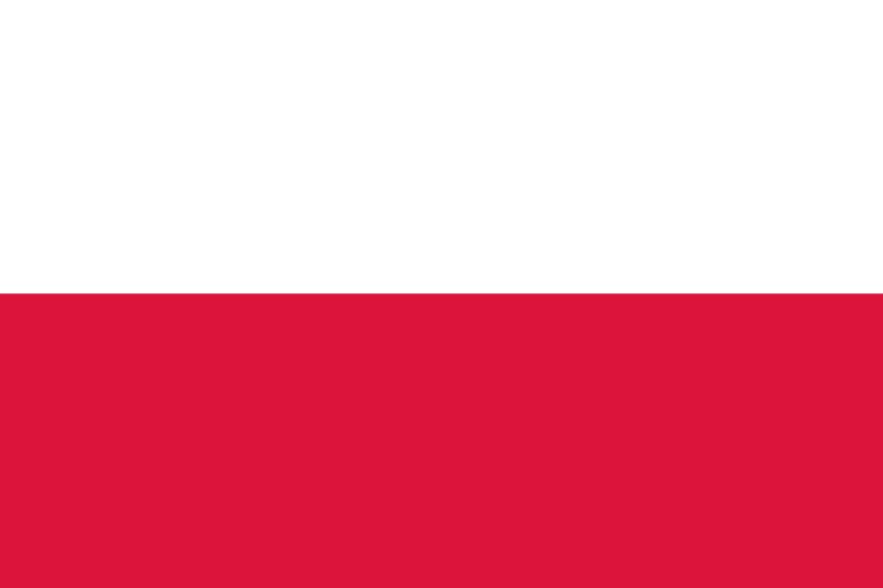 Deutsch lernen auf Polnisch Flagge Polen