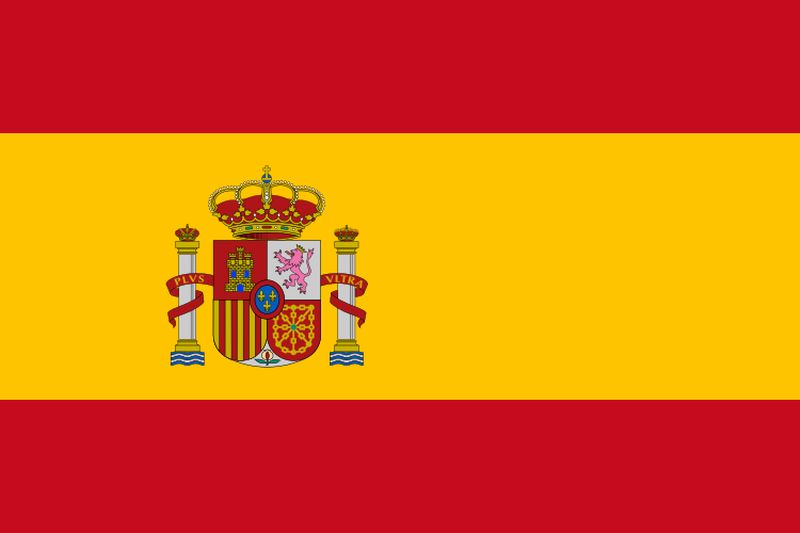 Deutsch lernen auf Spanisch Flagge Spanien