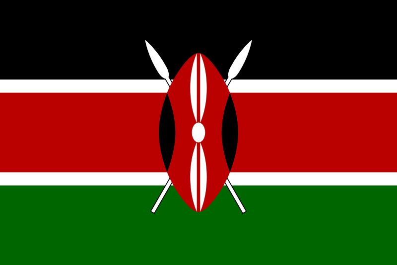 Deutsch lernen auf Suaheli Flagge Kenia