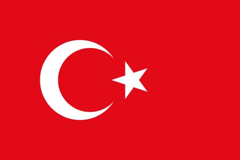 Deutsch lernen auf Türkisch Flagge Türkei
