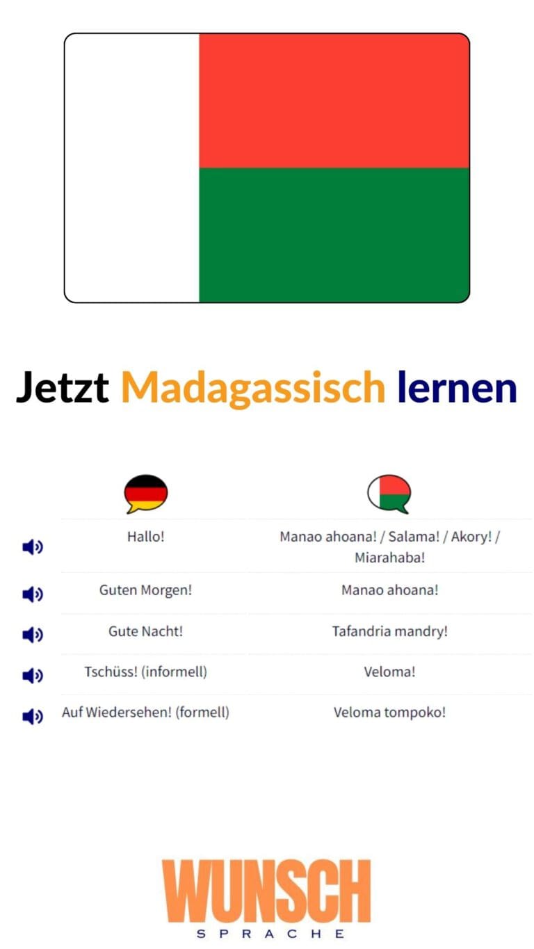 Madagssisch lernen auf Pinterest merken