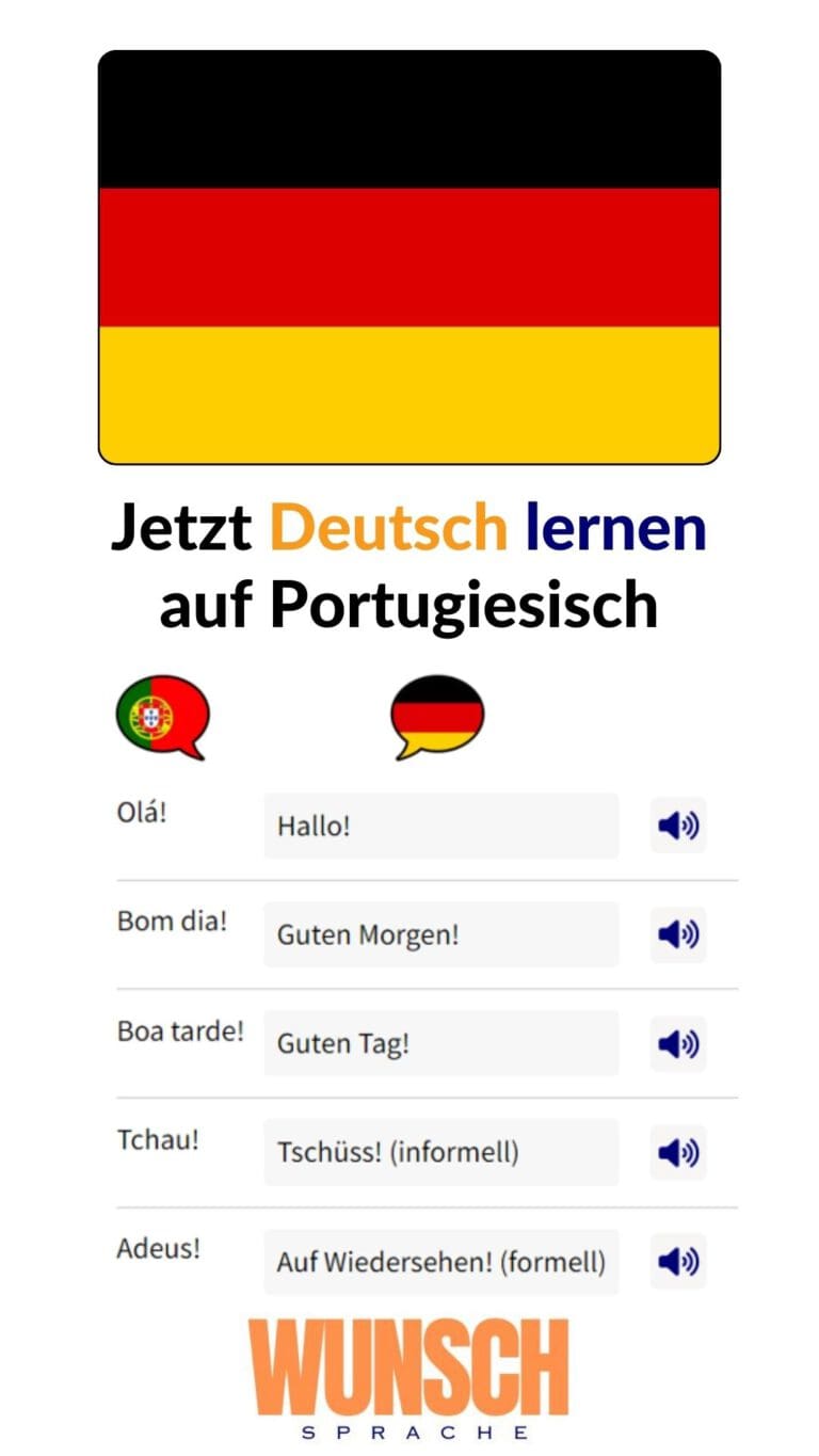 Deutsch lernen auf Portugiesisch auf Pinterest merken