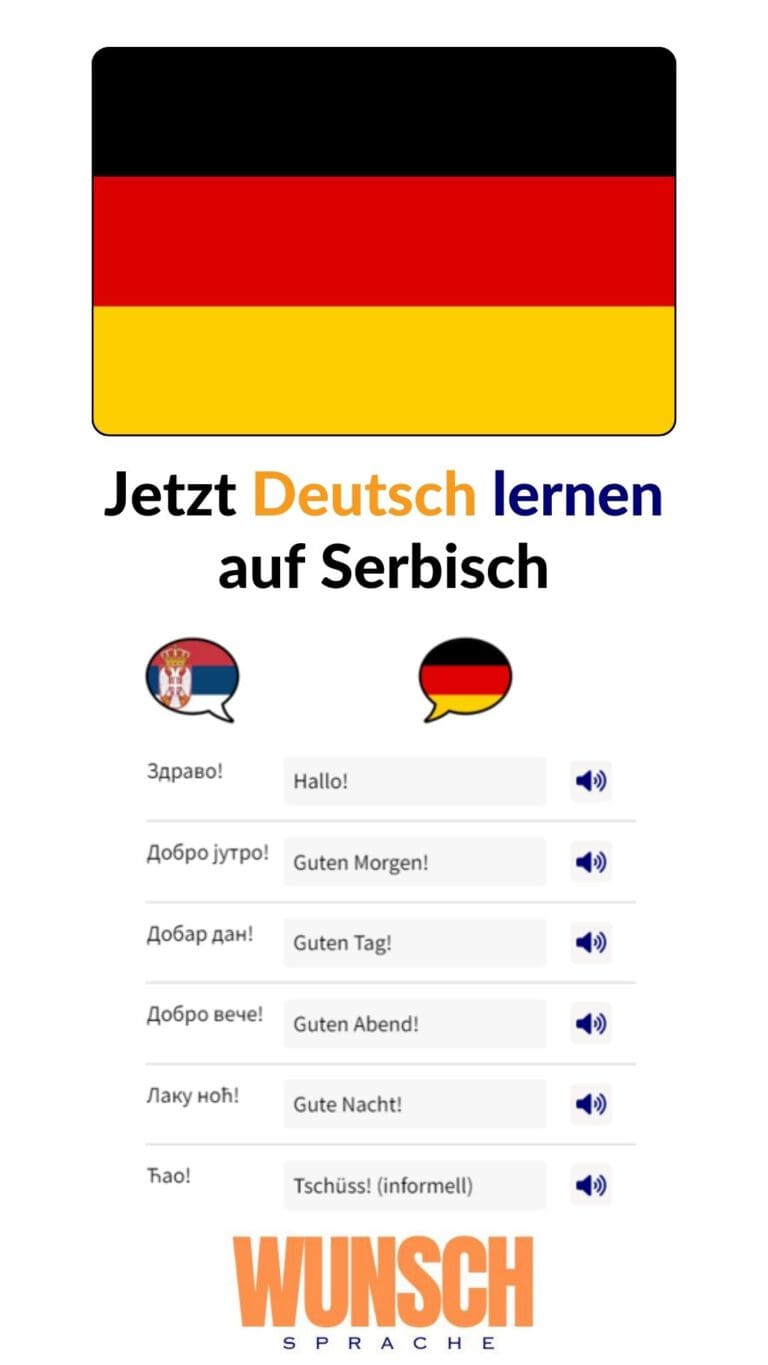 Deutsch lernen auf Serbisch auf Pinterest merken