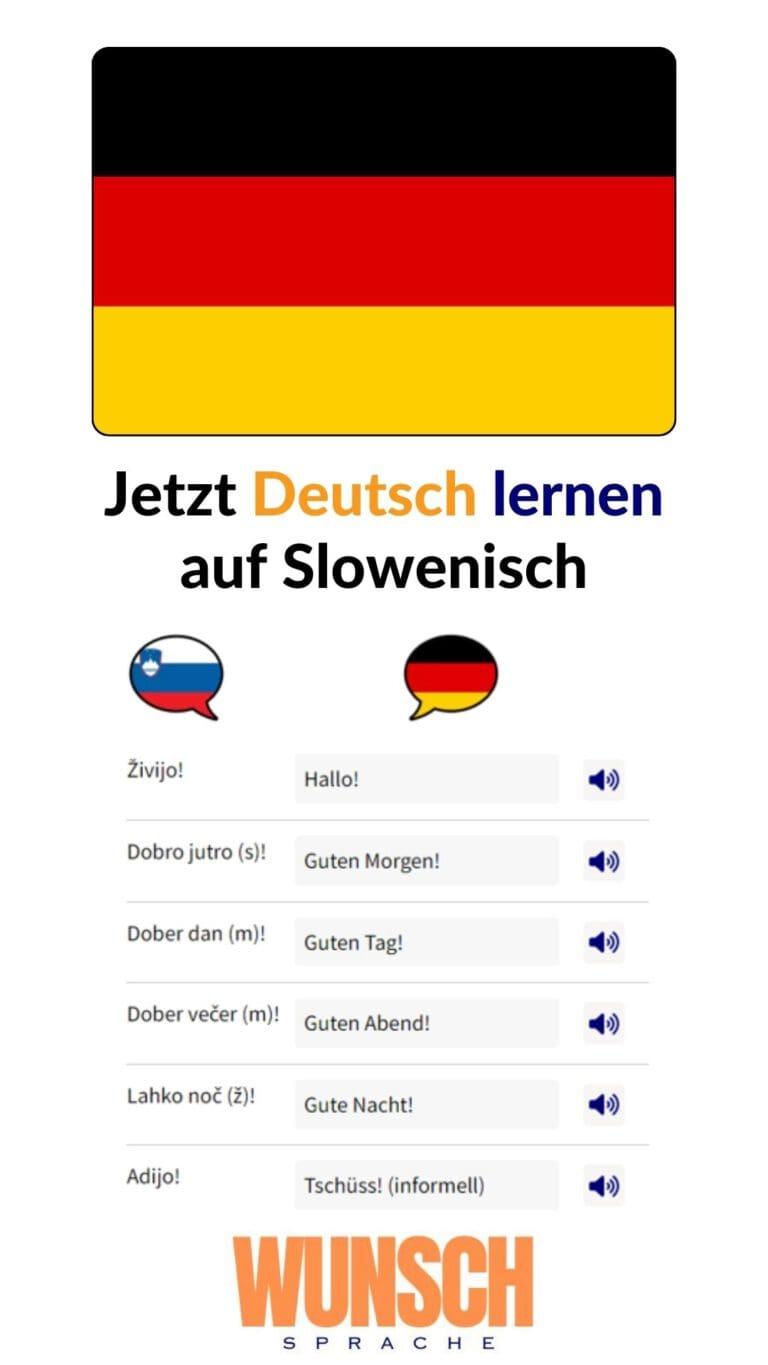 Deutsch lernen auf Slowenisch auf Pinterest merken