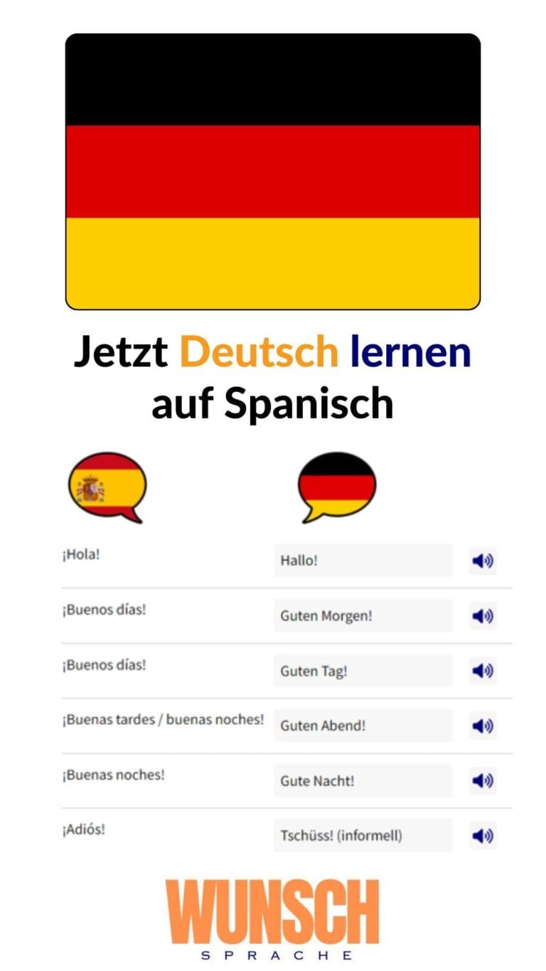 Deutsch lernen auf Spanisch auf Pinterest merken