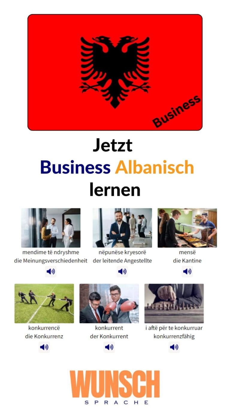 Business Albanisch lernen Pinterest