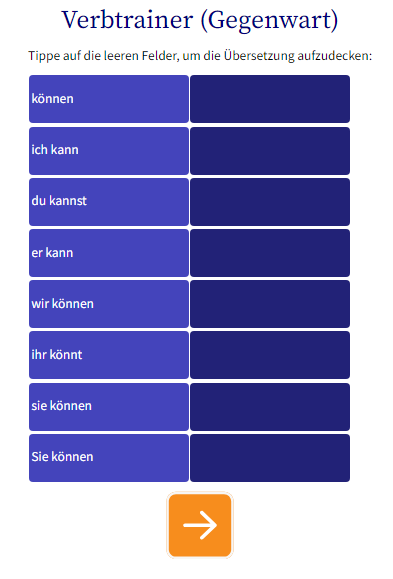 Business Brasilianisch lernen Verbtrainer