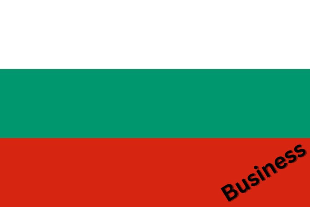 Business Bulgarisch lernen Flagge Bulgarien