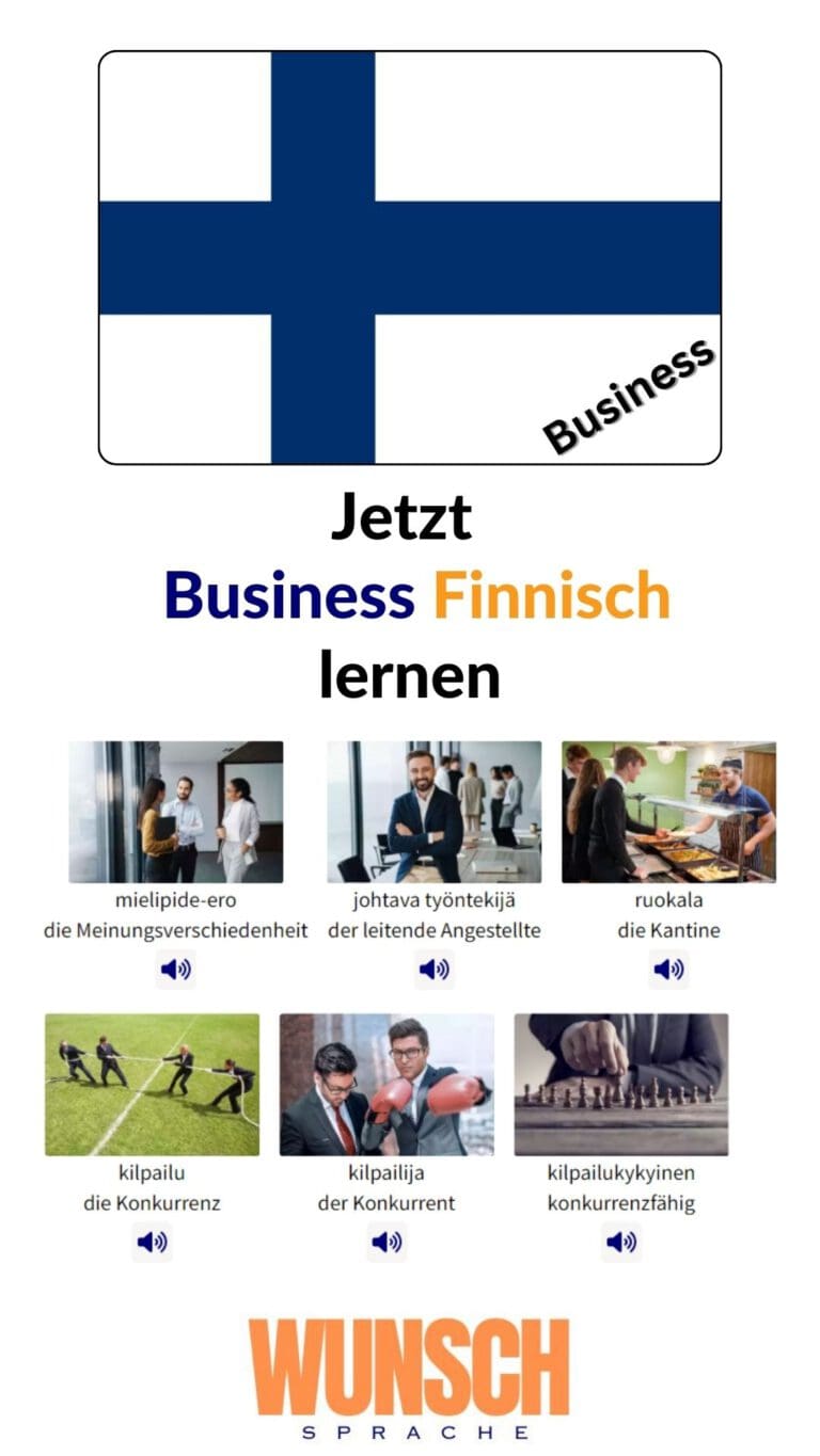 Business Finnisch lernen Pinterest